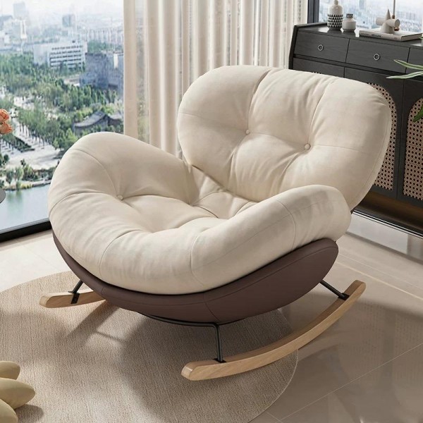Modern Luxury Living Room Chairs Rocking Recliner Chair Lounge Sofa Single Lazy Upholstered Adult Indoor Bedroom Relax Furniture