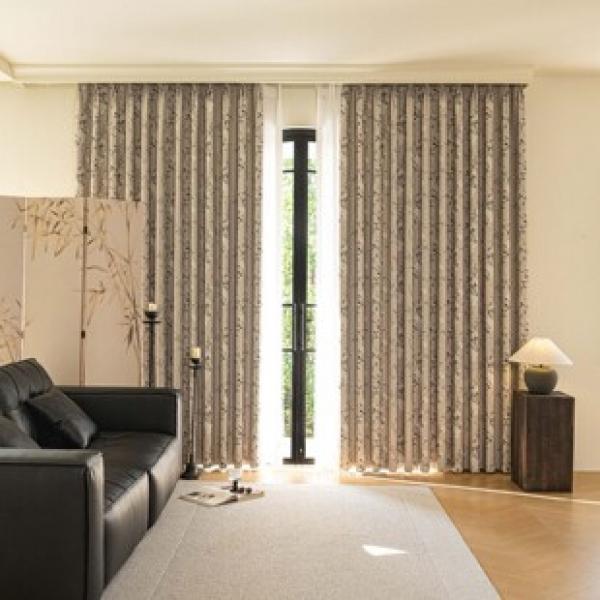 1pc new multi-color flower black gold base fabric for home shading and insulation, thickened living room and bedroom decoration, wearing
