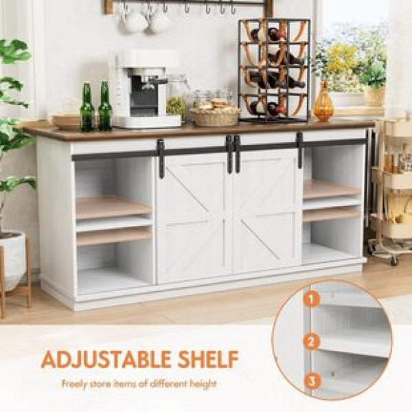 Cross border direct sales TV cabinet panel furniture European and American foreign trade living room with sliding barn cabinet factory TV cabinet trend