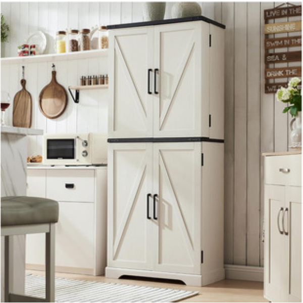 Cross border direct sales of rural style panel style hot selling furniture with barn, food storage cabinet factory wholesale, dining cabinet trend