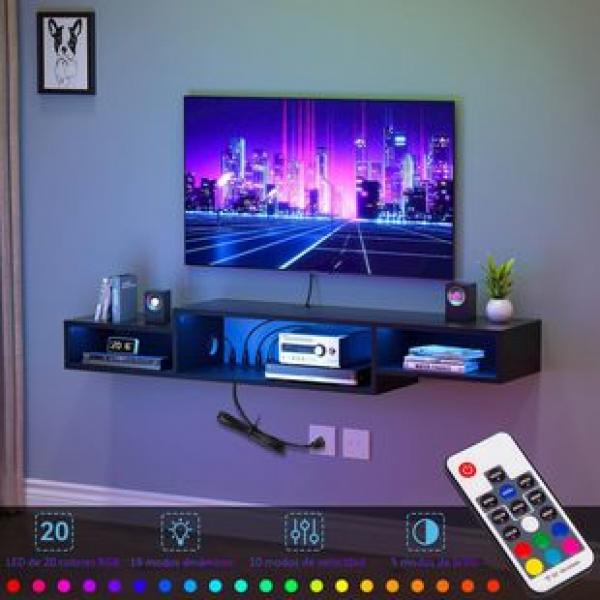 Suspended two-layer TV cabinet LED light strip socket controller RF TV cabinet cross-border South American origin factory trend