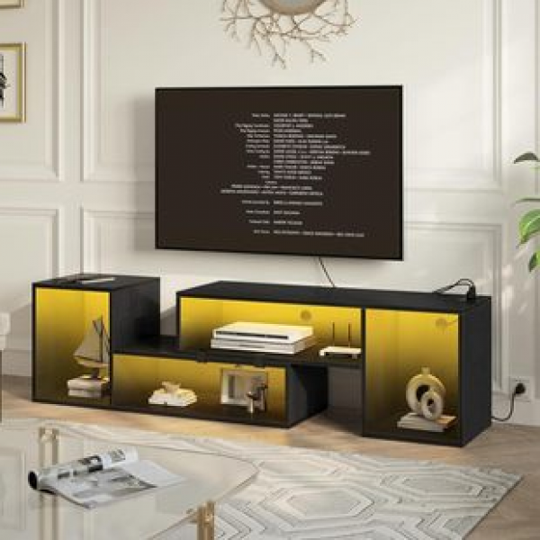 European and American foreign trade with LED lights, TV cabinets, cross-border living room TV cabinets, factory wholesale of TV cabinets, panel furniture