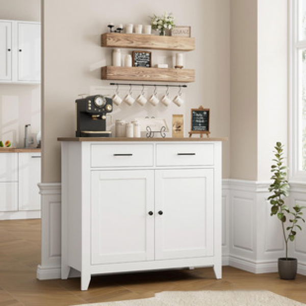 Cross border direct sales dining cabinet, kitchen floor standing storage cabinet, French household living room storage cabinet, wall mounted storage cabinet, trendy