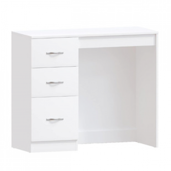 Cross border manufacturer direct sales Amazon modern dressing table panel furniture 3 drawer panel white dressing table