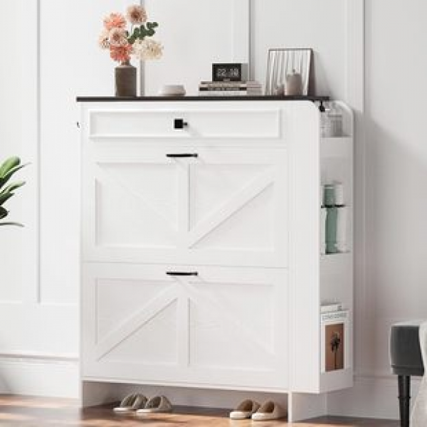 Simple and modern entrance, large capacity storage shoe cabinet, shoe rack, cross-border Amazon plate shoe cabinet, light luxury shoe cabinet, entrance