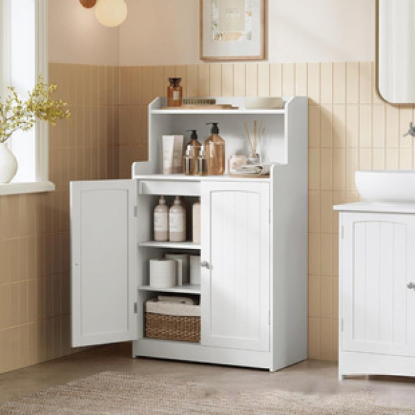 Cross border direct sales Amazon hot selling bathroom and bathroom storage shelves with adjustable shelves for high storage cabinets trend
