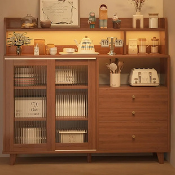 Dining cabinet, wall mounted integrated storage cabinet, household kitchen miscellaneous storage cabinet, tea water cabinet, living room storage cabinet