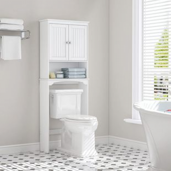 Toilet floor storage rack, non perforated bathroom toilet cabinet, multi-layer waterproof storage cabinet, bathroom storage cabinet