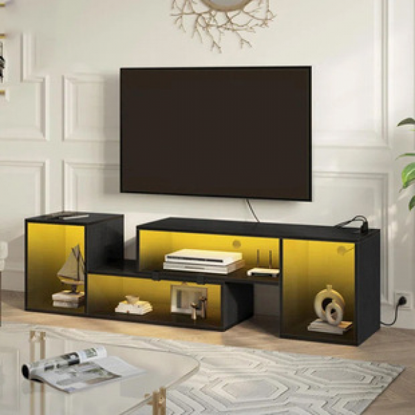 Amazon's cross-border popular products for foreign trade, direct sales of simple modern TV stands, factory wholesale of panel type disassembled TV cabinets