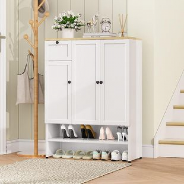 Minimally modern entrance with adjustable shelves and drawers, cross-border Amazon plate shoe cabinet, light luxury shoe cabinet