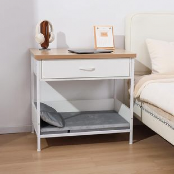 Plate style modern bedside table with storage drawer open design cross-border Amazon hot selling dog house furniture trend