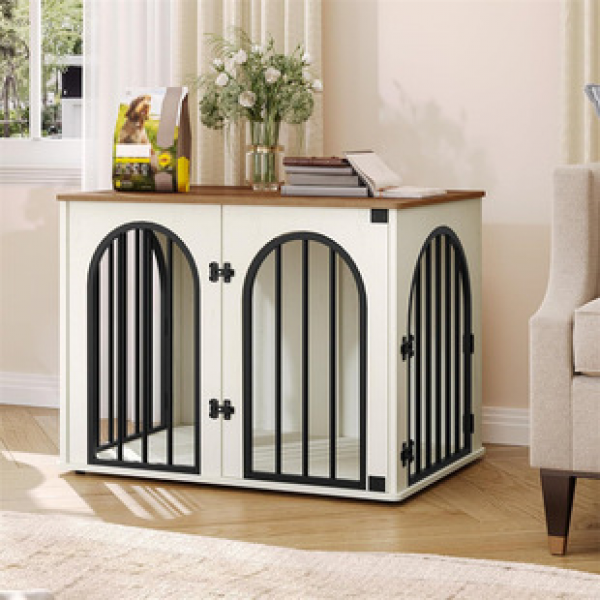 Cross border direct sales wooden dog cage furniture TV stand suitable for indoor dog beds, side tables, and dog boxes for small and medium-sized dogs