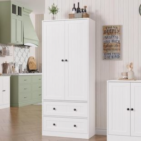 Modern floor cabinets with adjustable shelves suitable for kitchen and living room storage cabinets, Amazon export cross-border bathroom storage cabinets