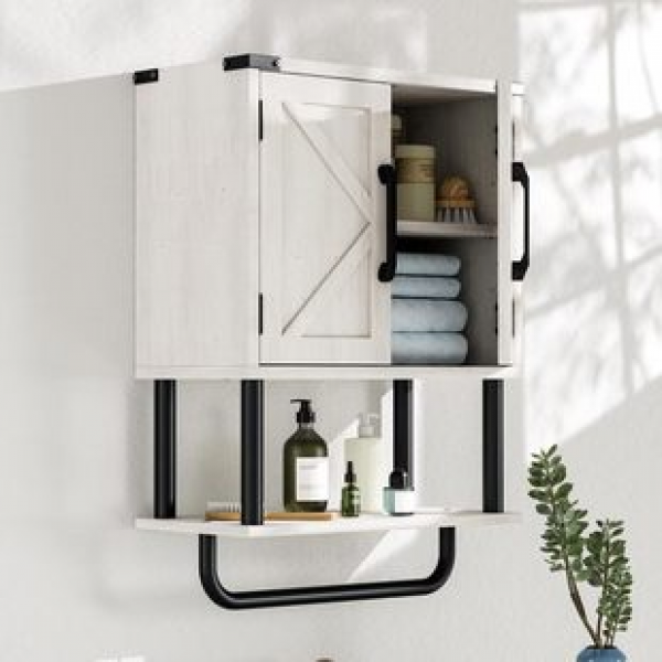 Adjustable shelf storage cabinet with double door storage cabinet Amazon foreign trade hot selling panel bathroom narrow storage cabinet
