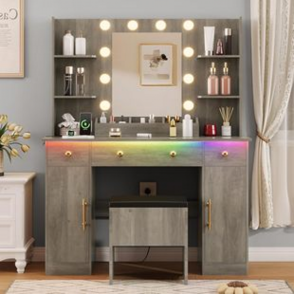 Dressing table, bedroom, modern and simple storage cabinet, integrated small-sized dressing table, bedroom, 2025 new style dressing table