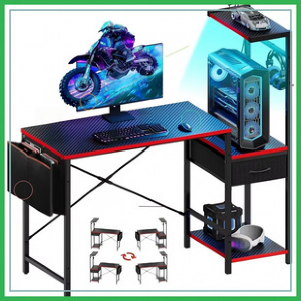 Computer desk, bedroom, home office desk, simple modern gaming desk, desktop desk, student writing desk, workbench
