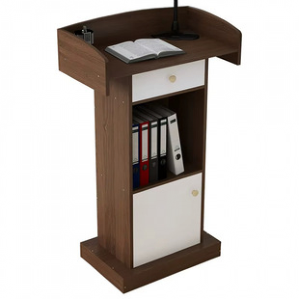 Podium Training Lecture Desk School Ceremonial Desk Church Wooden Lecture Desk Teaching Teacher Office Reception Desk