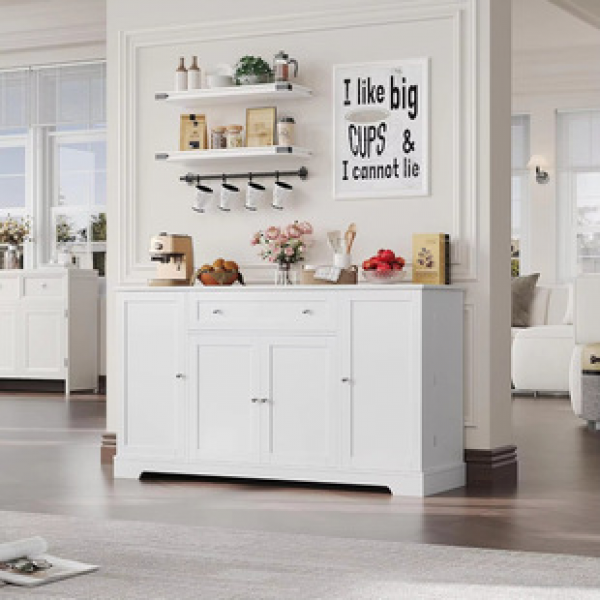 Cross border manufacturer direct sales dining cabinet panel furniture European and American foreign trade dining cabinet storage cabinet dining cabinet with storage