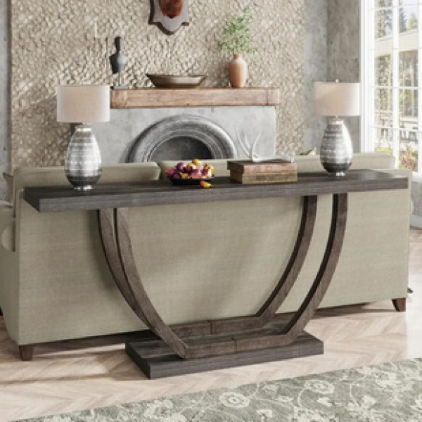 Corridor entrance by wall, table by wall, new Chinese style solid wood entrance table, partition, strip table cabinet, for table and table leader, entrance cabinet