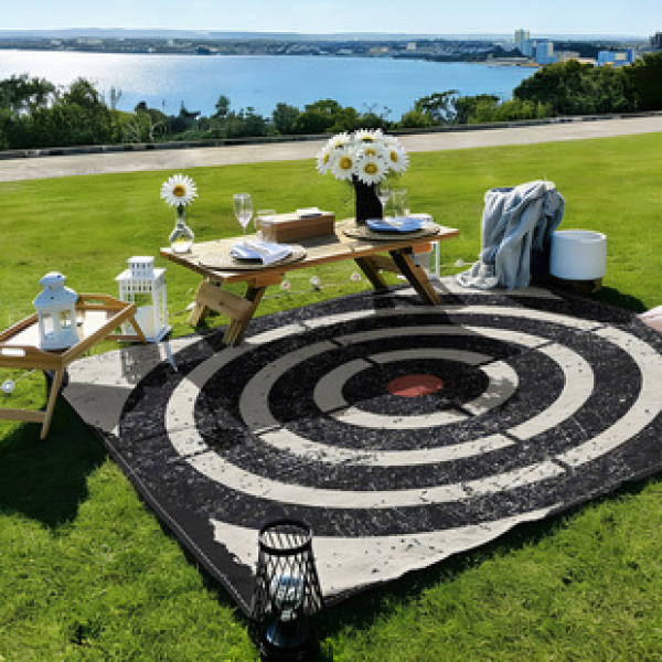 Cross border beach mat, quick drying, waterproof and moisture-proof mat, outdoor picnic mat, camping blanket