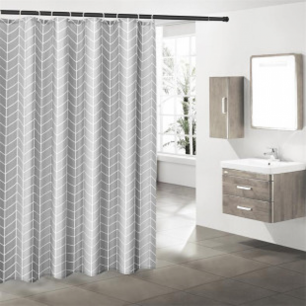 Factory direct sales supply to major domestic sales platforms, high-quality sellers, waterproof polyester thickened by 160 grams, hot selling shower curtains
