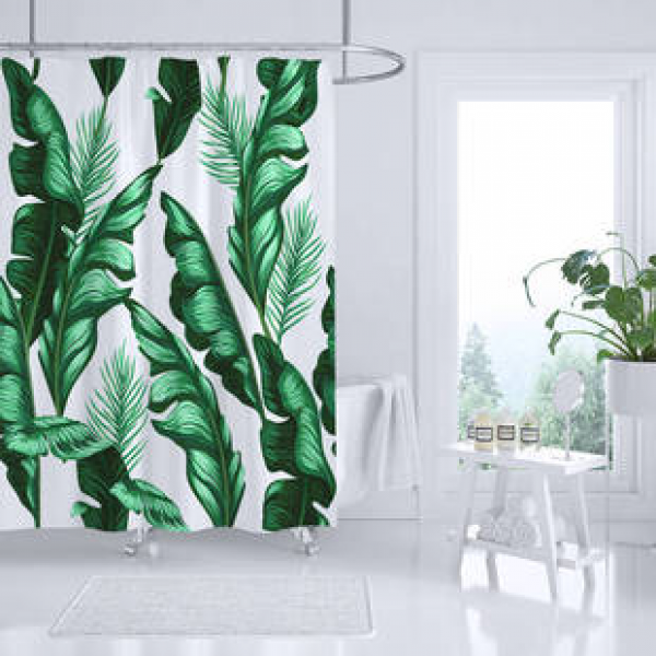 Bathroom shower curtain DIY waterproof cloth, customized bathroom partition curtain, shower cloth curtain, shower anti mold curtain