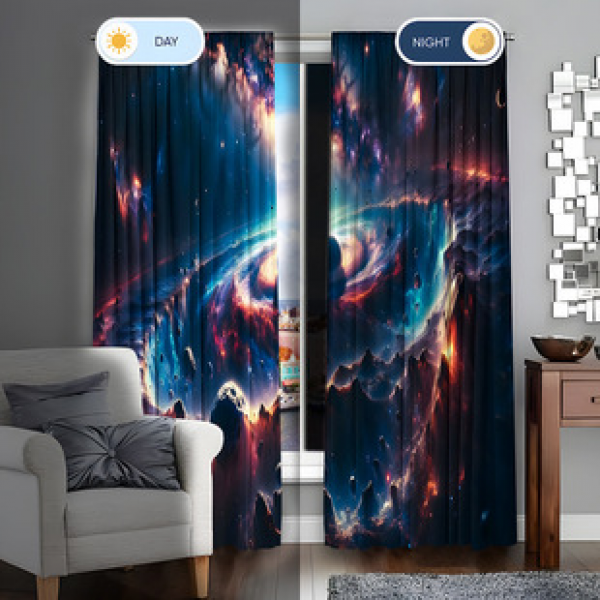 2PCS Flower Character Curtain Factory OEM 3D Digital Printing Cross border Amazon Curtain Hot Selling Pattern
