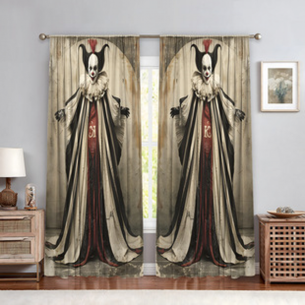 2PCS Flower Character Curtain Factory OEM 3D Digital Printing Cross border Amazon Curtain Hot Selling Pattern