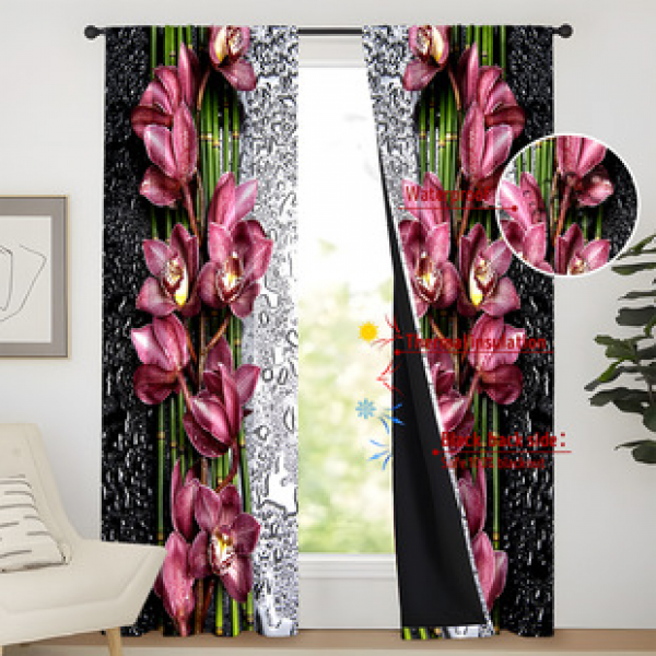 2024 New Product: Full Light Blocking, Film Covering, 3D Digital Printing, Personalized Curtains, Overseas Warehouse Delivery, Cross border Curtains
