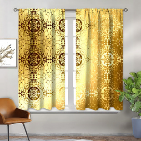 2PCS City Scene Curtain Factory Delivers 3D Digital Printing Cross border Amazon Curtain Hot Selling Pattern