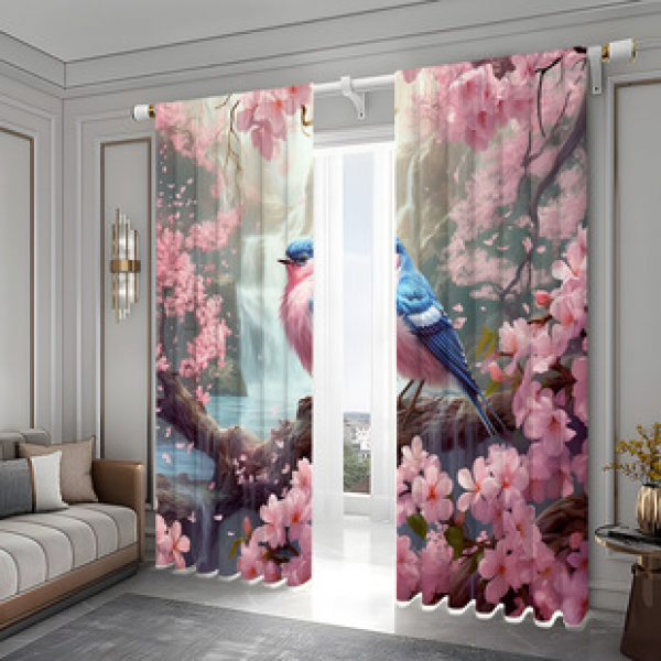 2PCS City Scene Curtain Factory Delivers 3D Digital Printing Cross border Amazon Curtain Hot Selling Pattern