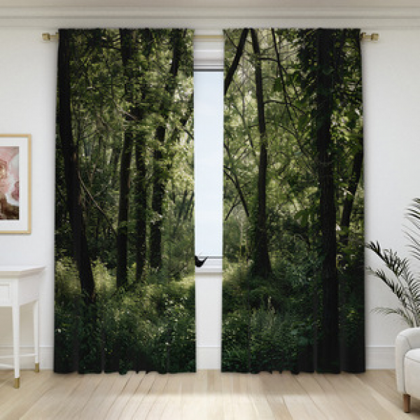 2PCS Flower Character Curtain Factory OEM 3D Digital Printing Cross border Amazon Curtain Hot Selling Pattern
