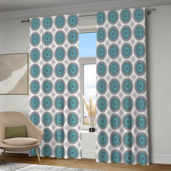 2PCS Flower Character Curtain Factory OEM 3D Digital Printing Cross border Amazon Curtain Hot Selling Pattern