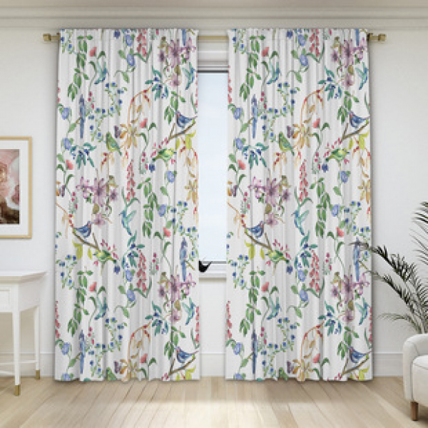 2PCS Flower Character Curtain Factory OEM 3D Digital Printing Cross border Amazon Curtain Hot Selling Pattern