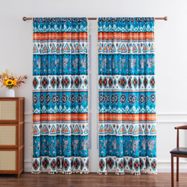 1PC velvet printed curtain factory distributes 3D digital printing cross-border Amazon curtain hot selling patterns