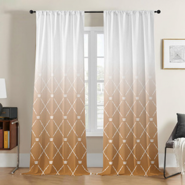 2PCS Flower Character Curtain Factory OEM 3D Digital Printing Cross border Amazon Curtain Hot Selling Pattern
