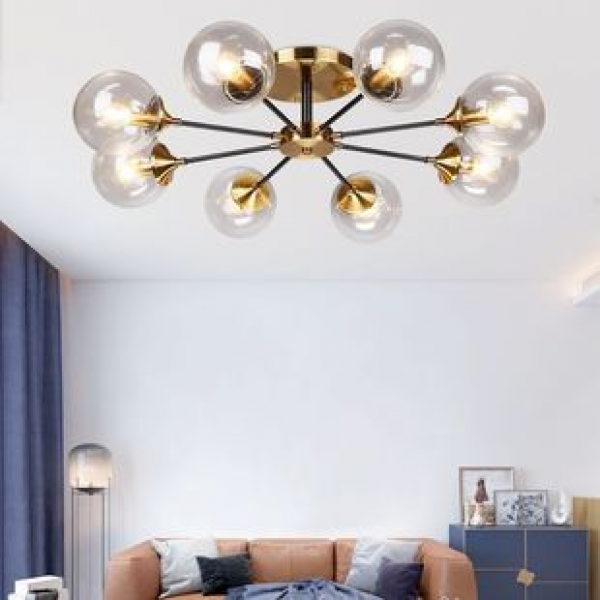 Nordic Bubble Ceiling Light, Living Room, Bedroom Lighting, Simple, Modern, Creative, Personalized Glass, Dining Room, Magic Bean Light