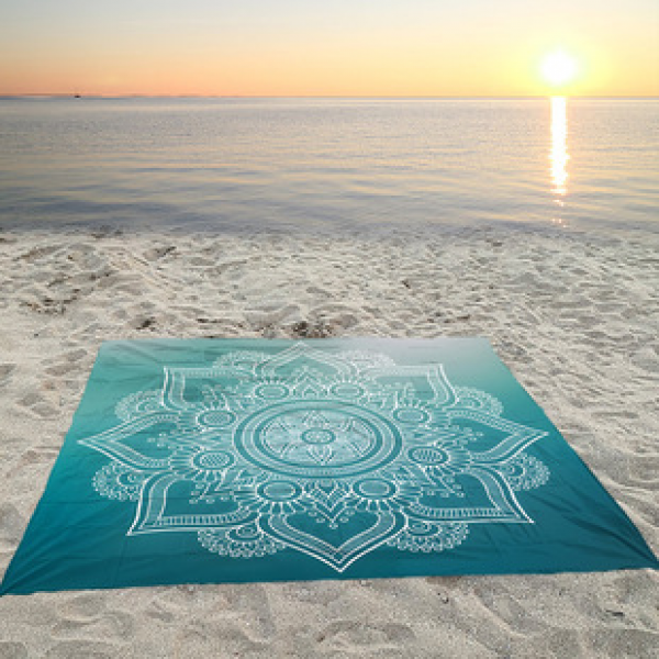 Cross border beach mat, quick drying, waterproof and moisture-proof mat, outdoor picnic mat, camping blanket