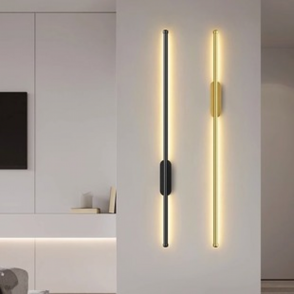 Living room wall lamp, modern, simple, golden, personalized, black and white, creative TV background, wall lamp, bedroom bedside lamp, cross-border