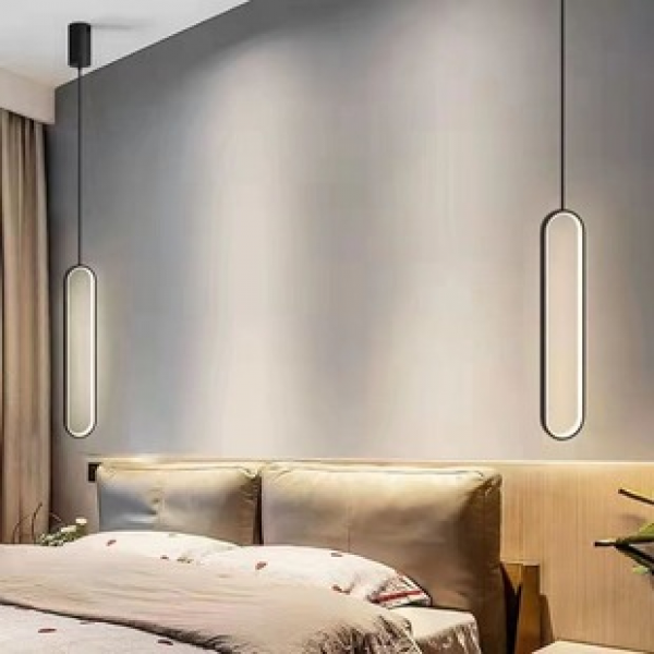 Modern, minimalist, Nordic, light luxury, personalized, internet famous, living room, bedroom, high-end feeling, bedside pendant light, dining table, bar counter, small pendant light