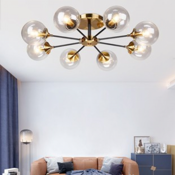 Nordic Bubble Ceiling Light, Living Room, Bedroom Lighting, Simple, Modern, Creative, Personalized Glass, Dining Room, Magic Bean Light