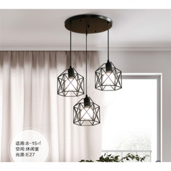 Nordic restaurant pendant light, modern minimalist industrial style, retro creative personality, bar counter, bedroom aisle, bedside small pendant light