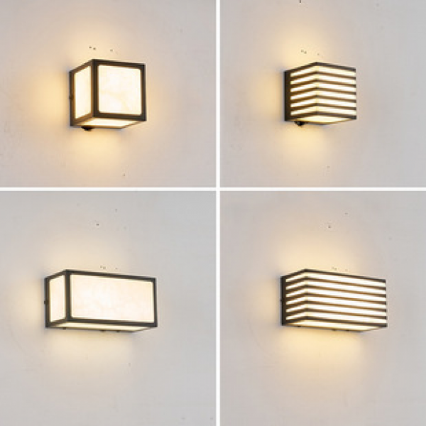 Outdoor wall lamp, marble courtyard lamp, villa exterior wall waterproof, outdoor gate pillar, terrace garden balcony wall lamp