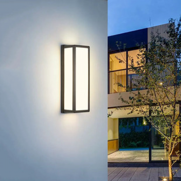 Modern minimalist LED outdoor wall lamp minimalist black bedroom bedside living room hotel corridor creative and personalized wall lamp