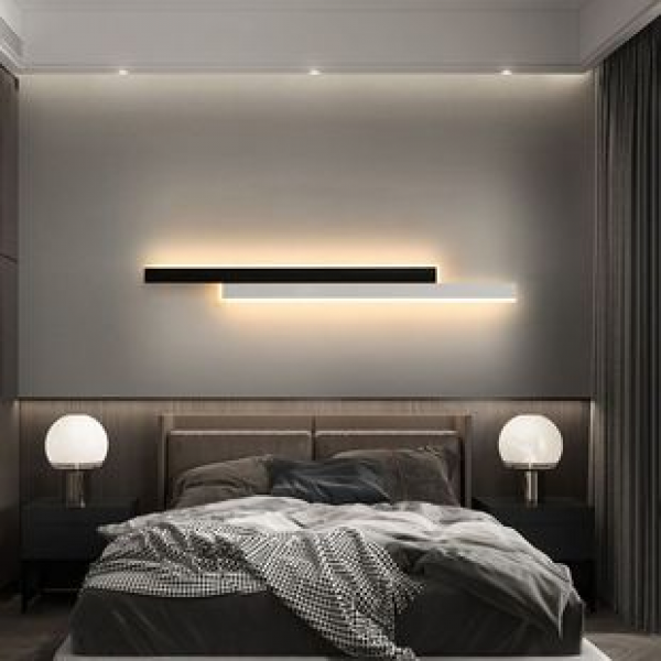 Minimalist strip wall lamp, bedroom bedside lamp, modern minimalist hallway lamp, living room sofa, background wall decorative lamp