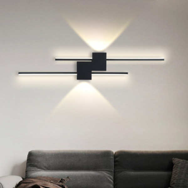 Creative Minimalist Bedroom Bedhead Wall Light Bedhead Sofa Background TV Wall Grille Wall Decoration Atmosphere Light