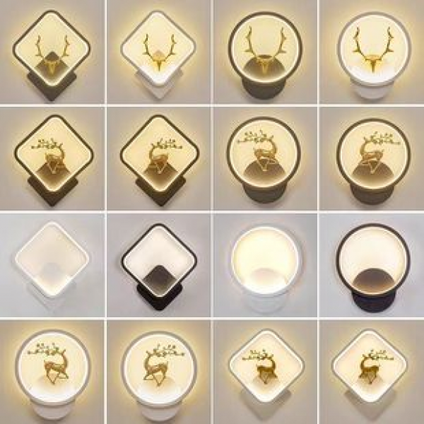 Cross border wall lamp bedroom new internet famous bedside lamp light luxury living room wall lamp modern minimalist indoor staircase wall lamp