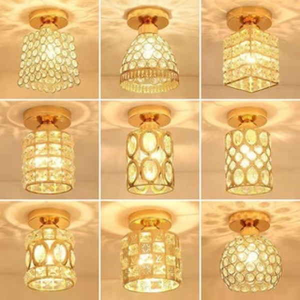 Balcony net red light decoration lamp new style corridor mall simple hotel dimming entrance self built house creativity