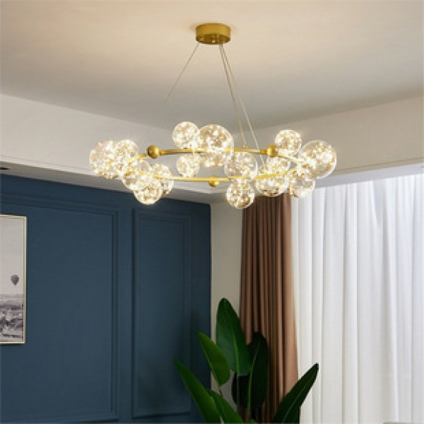 Nordic living room pendant light, new luxury, creative personality, internet celebrity, starry sky, magic beans, bedroom, dining room lighting, pendant light