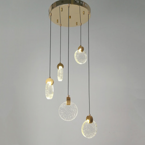 Creative internet celebrity bar counter crystal chandelier modern staircase corner chandelier living room bedroom bedside dressing room dining room